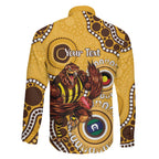 Hawthorn NAIDOC 2026 Personalised Family Matching Off Shoulder Maxi Dress and Hawaiian Shirt 50 Years of Deadly Aboriginal Art