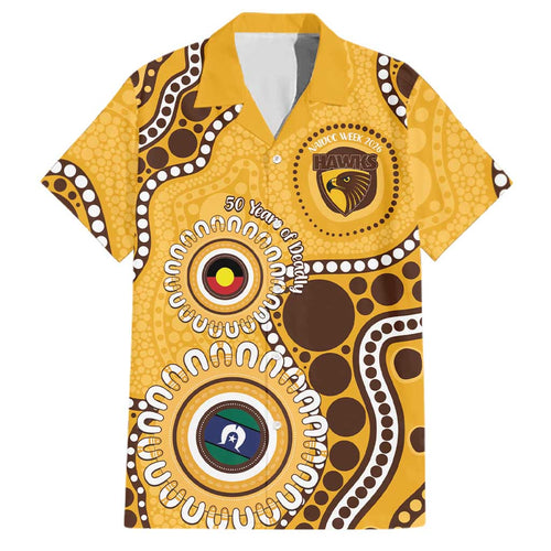 Hawthorn NAIDOC 2026 Personalised Family Matching Summer Maxi Dress and Hawaiian Shirt 50 Years of Deadly Aboriginal Art