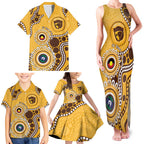Hawthorn NAIDOC 2026 Personalised Family Matching Tank Maxi Dress and Hawaiian Shirt 50 Years of Deadly Aboriginal Art