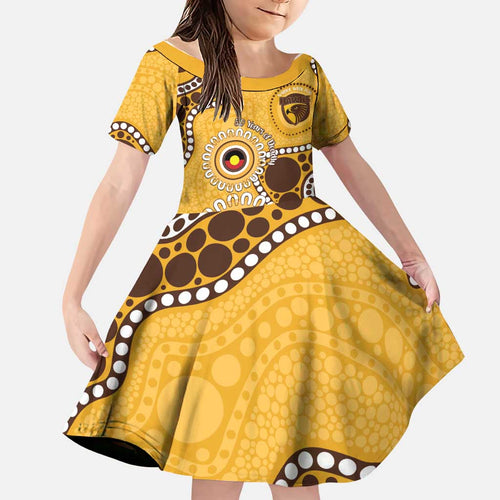Hawthorn NAIDOC 2026 Personalised Family Matching Tank Maxi Dress and Hawaiian Shirt 50 Years of Deadly Aboriginal Art