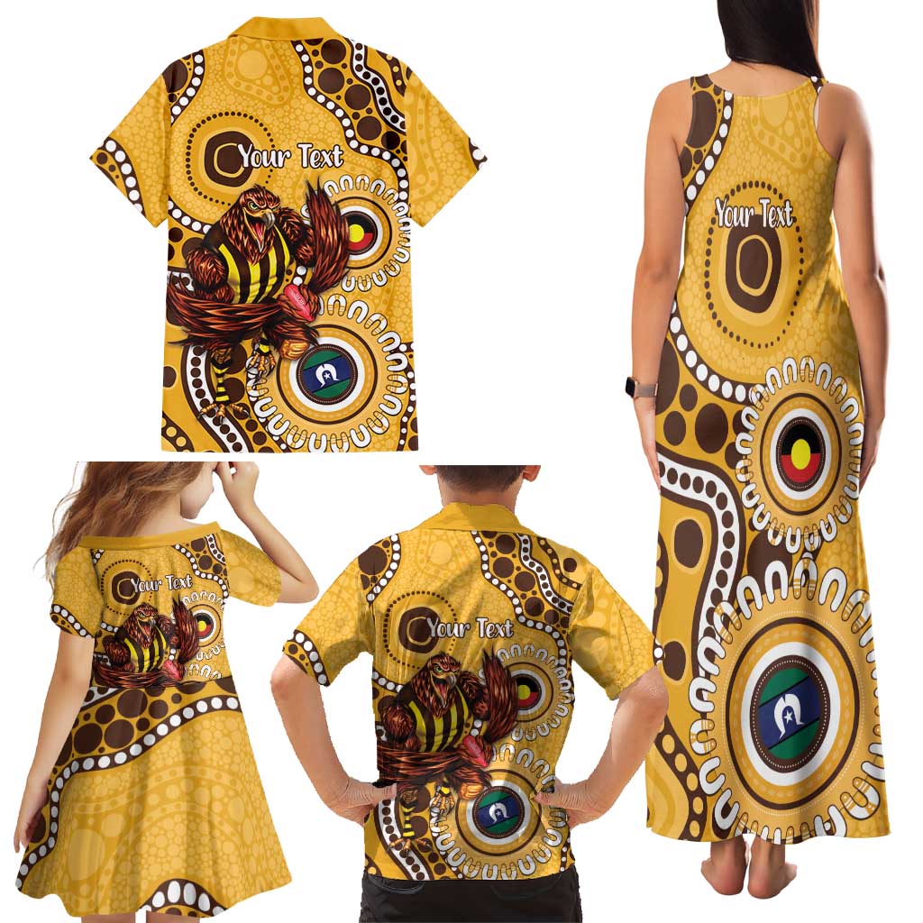 Hawthorn NAIDOC 2026 Personalised Family Matching Tank Maxi Dress and Hawaiian Shirt 50 Years of Deadly Aboriginal Art