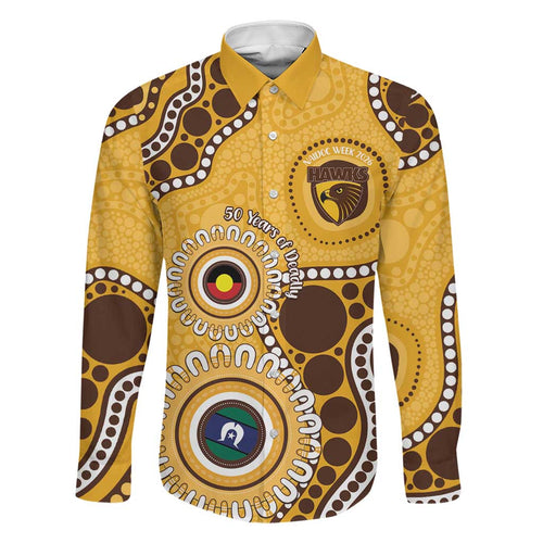 Hawthorn NAIDOC 2026 Personalised Family Matching Tank Maxi Dress and Hawaiian Shirt 50 Years of Deadly Aboriginal Art