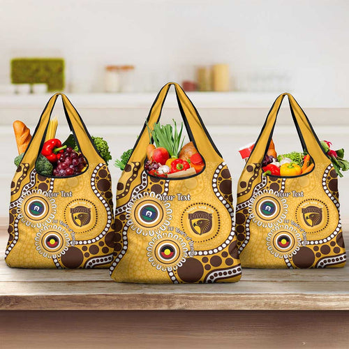 Hawthorn NAIDOC 2026 Personalised Grocery Bag 50 Years of Deadly Aboriginal Art
