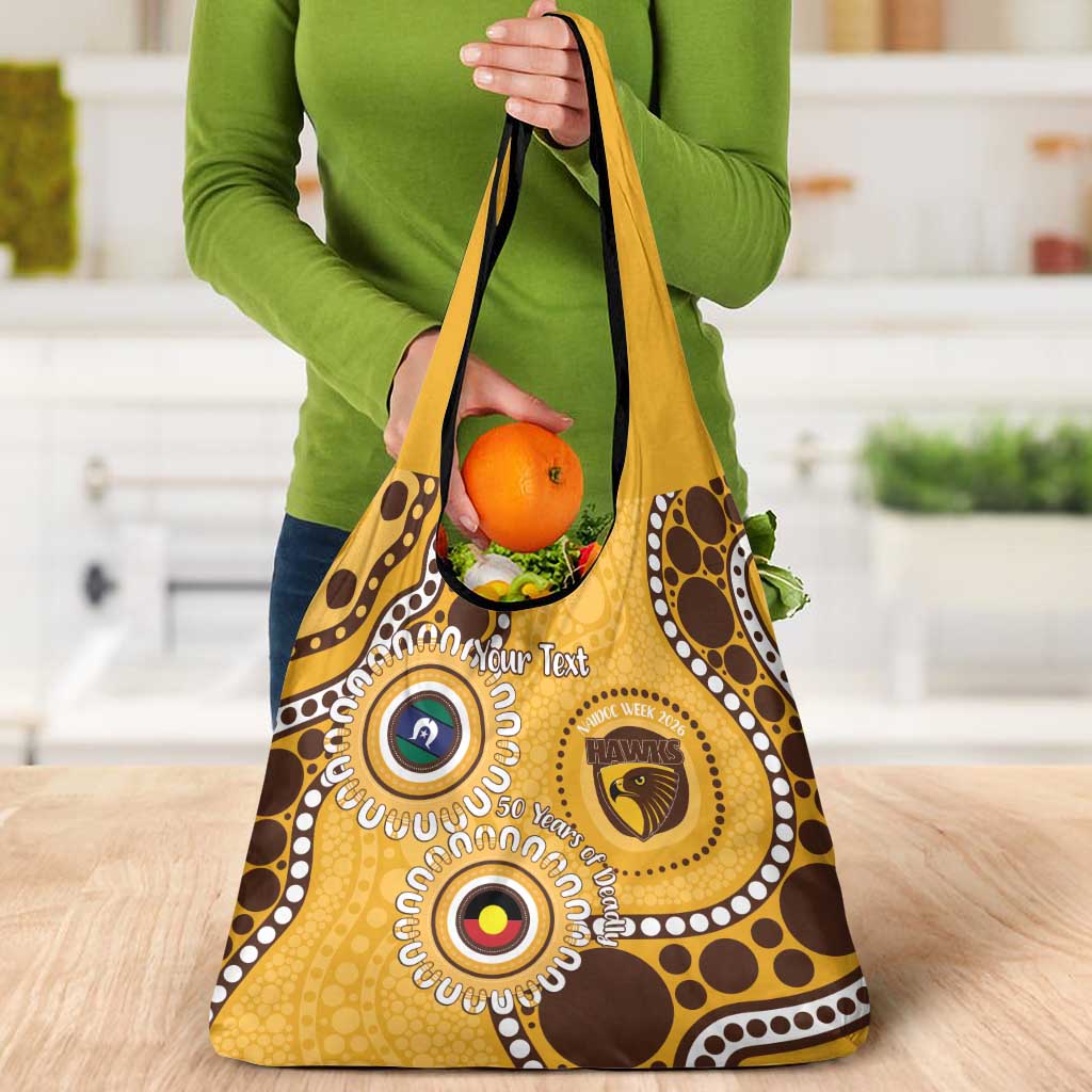 Hawthorn NAIDOC 2026 Personalised Grocery Bag 50 Years of Deadly Aboriginal Art