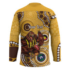 Hawthorn NAIDOC 2026 Personalised Hockey Jersey 50 Years of Deadly Aboriginal Art