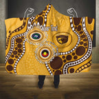Hawthorn NAIDOC 2026 Personalised Hooded Blanket 50 Years of Deadly Aboriginal Art