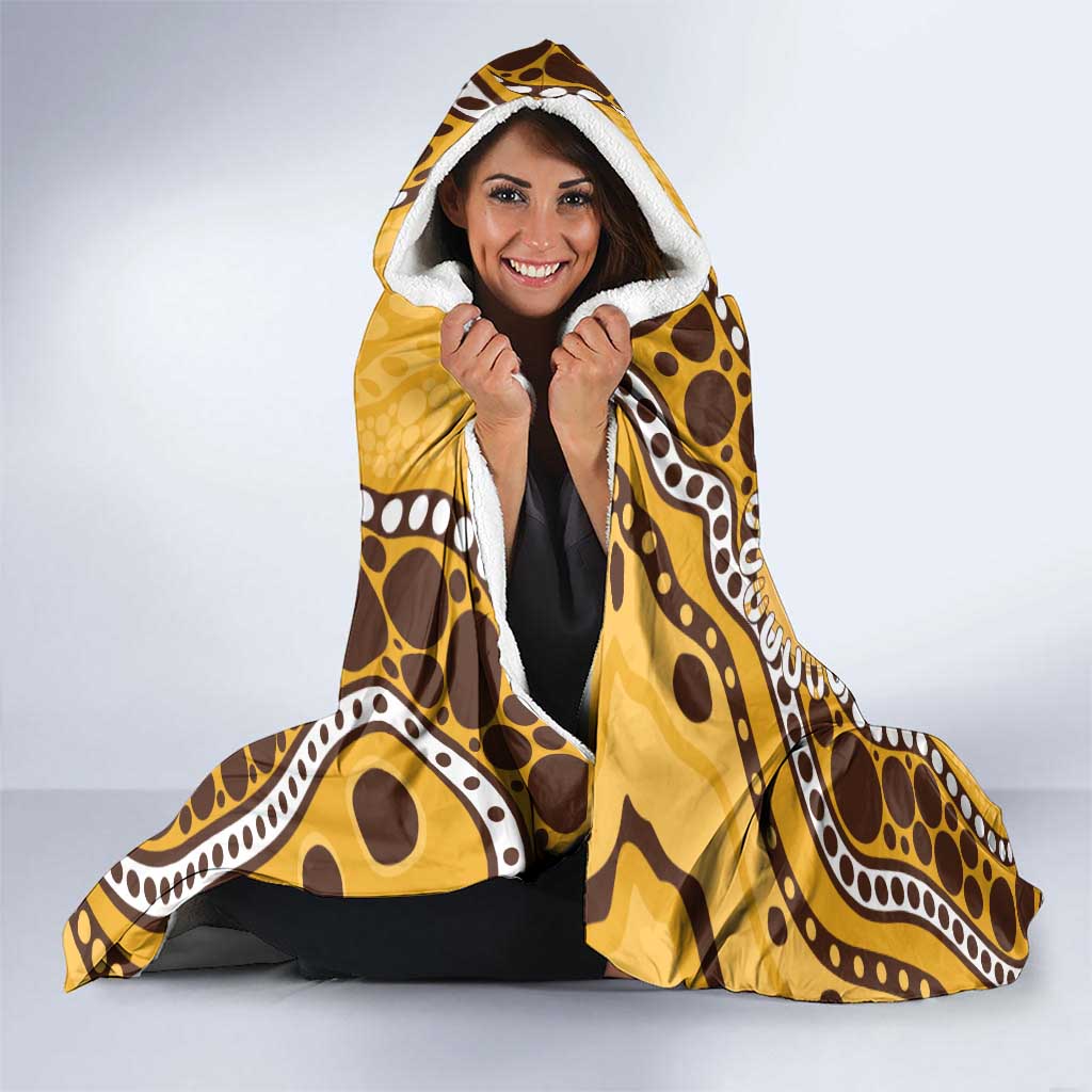 Hawthorn NAIDOC 2026 Personalised Hooded Blanket 50 Years of Deadly Aboriginal Art