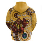 Hawthorn NAIDOC 2026 Personalised Hoodie 50 Years of Deadly Aboriginal Art