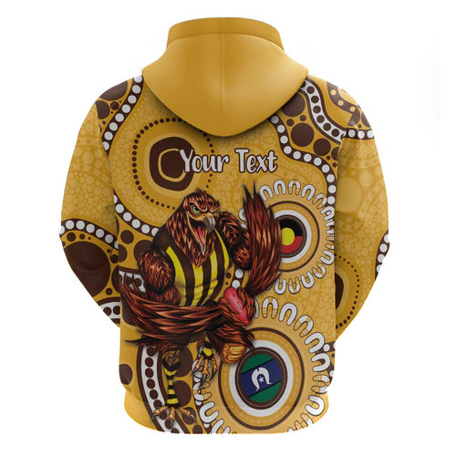 Hawthorn NAIDOC 2026 Personalised Hoodie 50 Years of Deadly Aboriginal Art