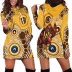 Hawthorn NAIDOC 2026 Personalised Hoodie Dress 50 Years of Deadly Aboriginal Art
