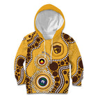 Hawthorn NAIDOC 2026 Personalised Kid Hoodie 50 Years of Deadly Aboriginal Art
