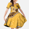 Hawthorn NAIDOC 2026 Personalised Kid Short Sleeve Dress 50 Years of Deadly Aboriginal Art