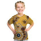 Hawthorn NAIDOC 2026 Personalised Kid T Shirt 50 Years of Deadly Aboriginal Art