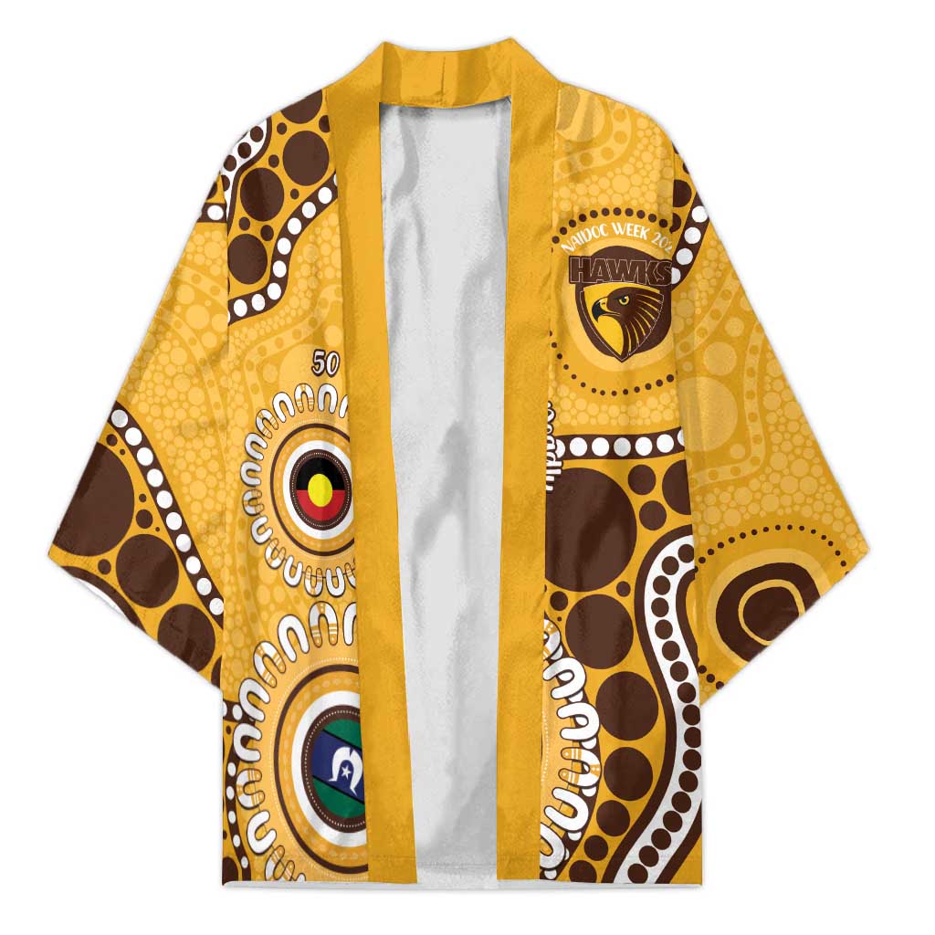Hawthorn NAIDOC 2026 Personalised Kimono 50 Years of Deadly Aboriginal Art