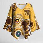 Hawthorn NAIDOC 2026 Personalised Kimono Sleeve Blouse 50 Years of Deadly Aboriginal Art