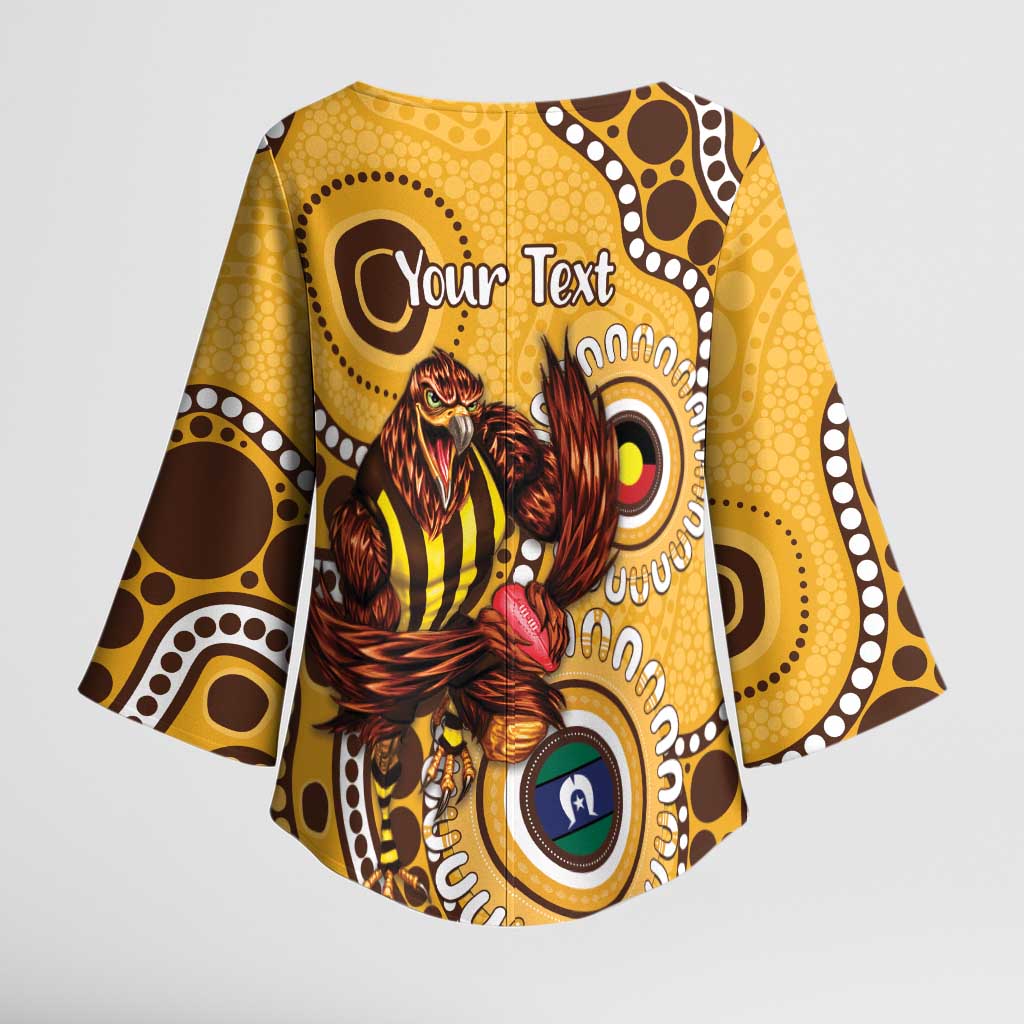 Hawthorn NAIDOC 2026 Personalised Kimono Sleeve Blouse 50 Years of Deadly Aboriginal Art