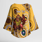 Hawthorn NAIDOC 2026 Personalised Kimono Sleeve Blouse 50 Years of Deadly Aboriginal Art