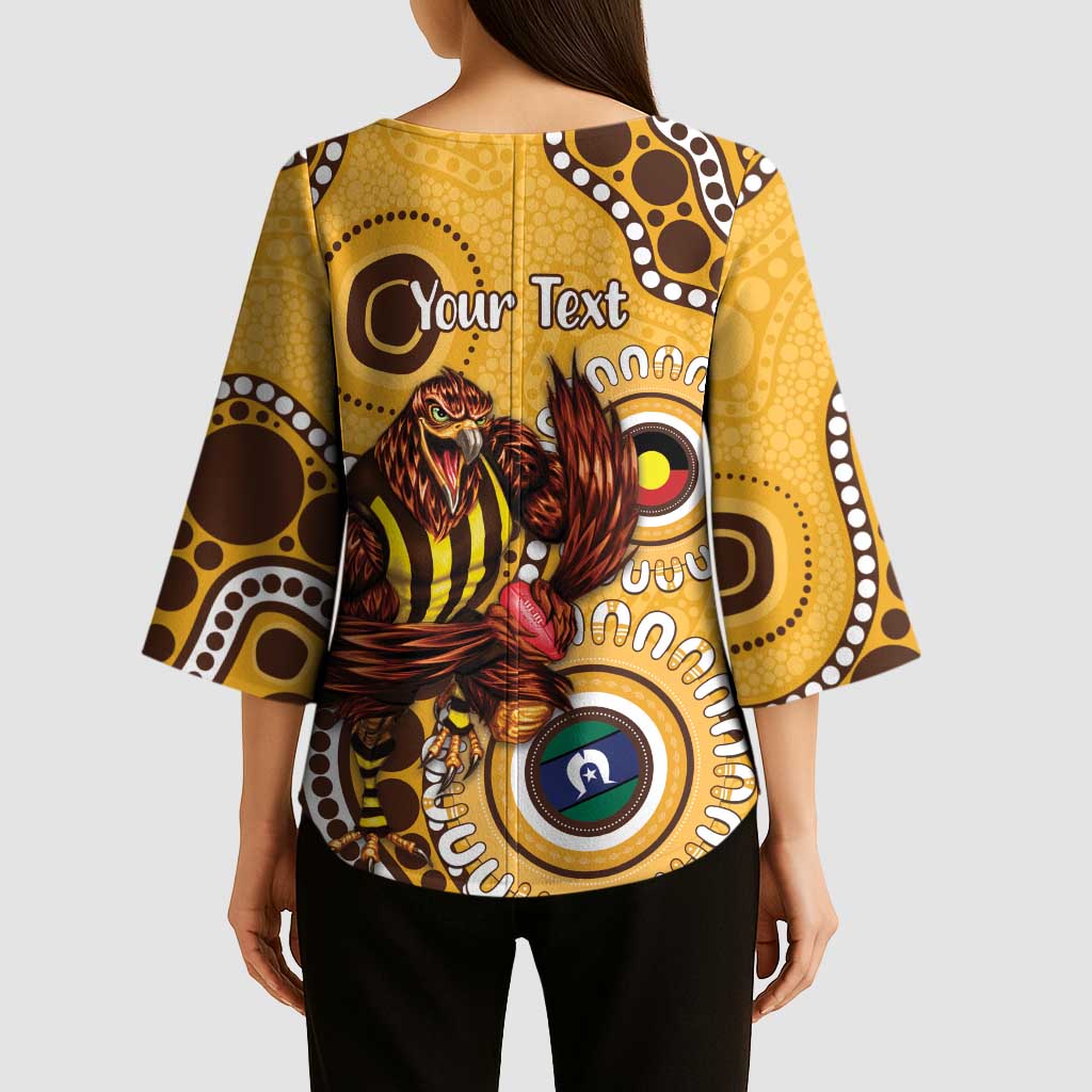 Hawthorn NAIDOC 2026 Personalised Kimono Sleeve Blouse 50 Years of Deadly Aboriginal Art