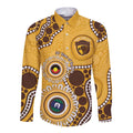 Hawthorn NAIDOC 2026 Personalised Long Sleeve Button Shirt 50 Years of Deadly Aboriginal Art