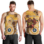 Hawthorn NAIDOC 2026 Personalised Men Tank Top 50 Years of Deadly Aboriginal Art