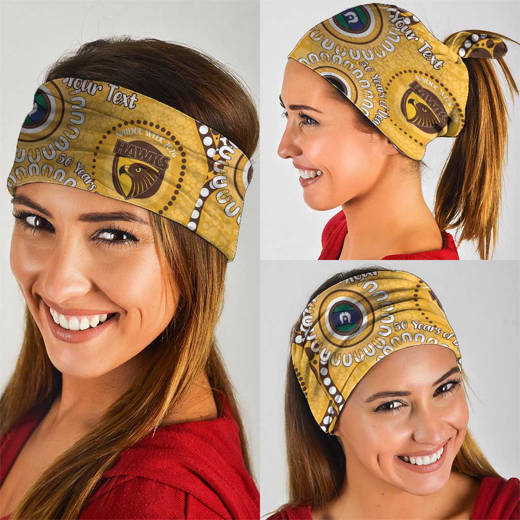 Hawthorn NAIDOC 2026 Personalised Neck Gaiter 50 Years of Deadly Aboriginal Art
