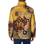 Hawthorn NAIDOC 2026 Personalised Padded Jacket 50 Years of Deadly Aboriginal Art