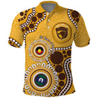 Hawthorn NAIDOC 2026 Personalised Polo Shirt 50 Years of Deadly Aboriginal Art