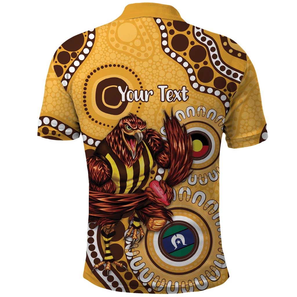 Hawthorn NAIDOC 2026 Personalised Polo Shirt 50 Years of Deadly Aboriginal Art