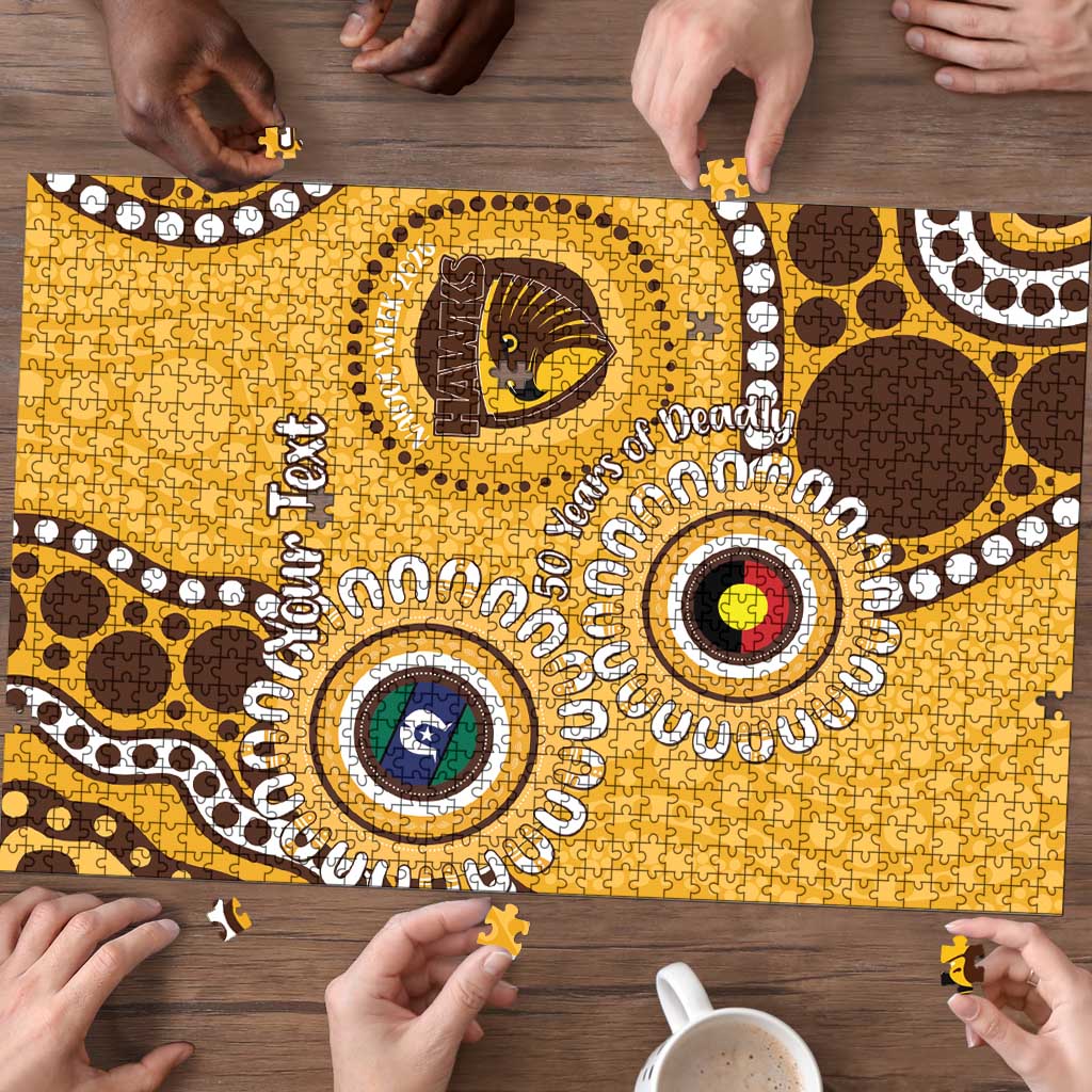 Hawthorn NAIDOC 2026 Personalised Puzzle 50 Years of Deadly Aboriginal Art