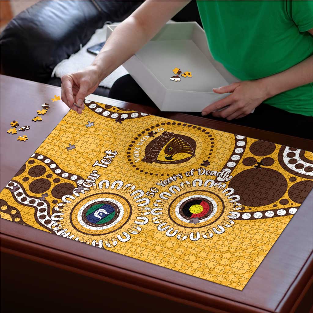 Hawthorn NAIDOC 2026 Personalised Puzzle 50 Years of Deadly Aboriginal Art