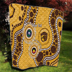 Hawthorn NAIDOC 2026 Personalised Quilt 50 Years of Deadly Aboriginal Art