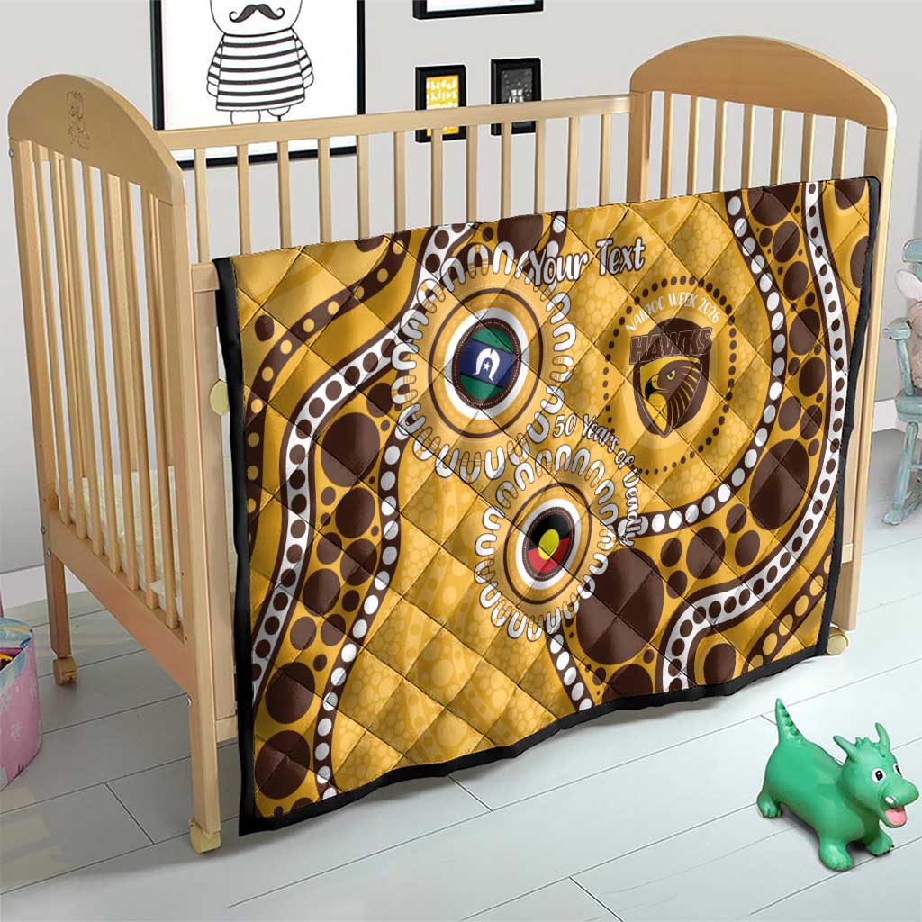 Hawthorn NAIDOC 2026 Personalised Quilt 50 Years of Deadly Aboriginal Art