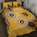 Hawthorn NAIDOC 2026 Personalised Quilt Bed Set 50 Years of Deadly Aboriginal Art