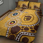Hawthorn NAIDOC 2026 Personalised Quilt Bed Set 50 Years of Deadly Aboriginal Art