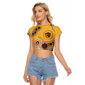 Hawthorn NAIDOC 2026 Personalised Raglan Cropped T Shirt 50 Years of Deadly Aboriginal Art