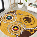 Hawthorn NAIDOC 2026 Personalised Round Carpet 50 Years of Deadly Aboriginal Art
