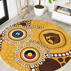 Hawthorn NAIDOC 2026 Personalised Round Carpet 50 Years of Deadly Aboriginal Art