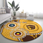 Hawthorn NAIDOC 2026 Personalised Round Carpet 50 Years of Deadly Aboriginal Art