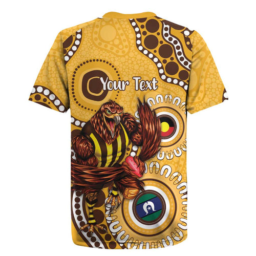 Hawthorn NAIDOC 2026 Personalised Rugby Jersey 50 Years of Deadly Aboriginal Art