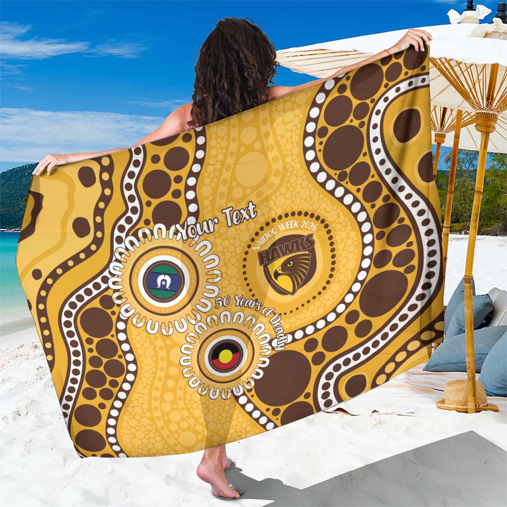 Hawthorn NAIDOC 2026 Personalised Sarong 50 Years of Deadly Aboriginal Art