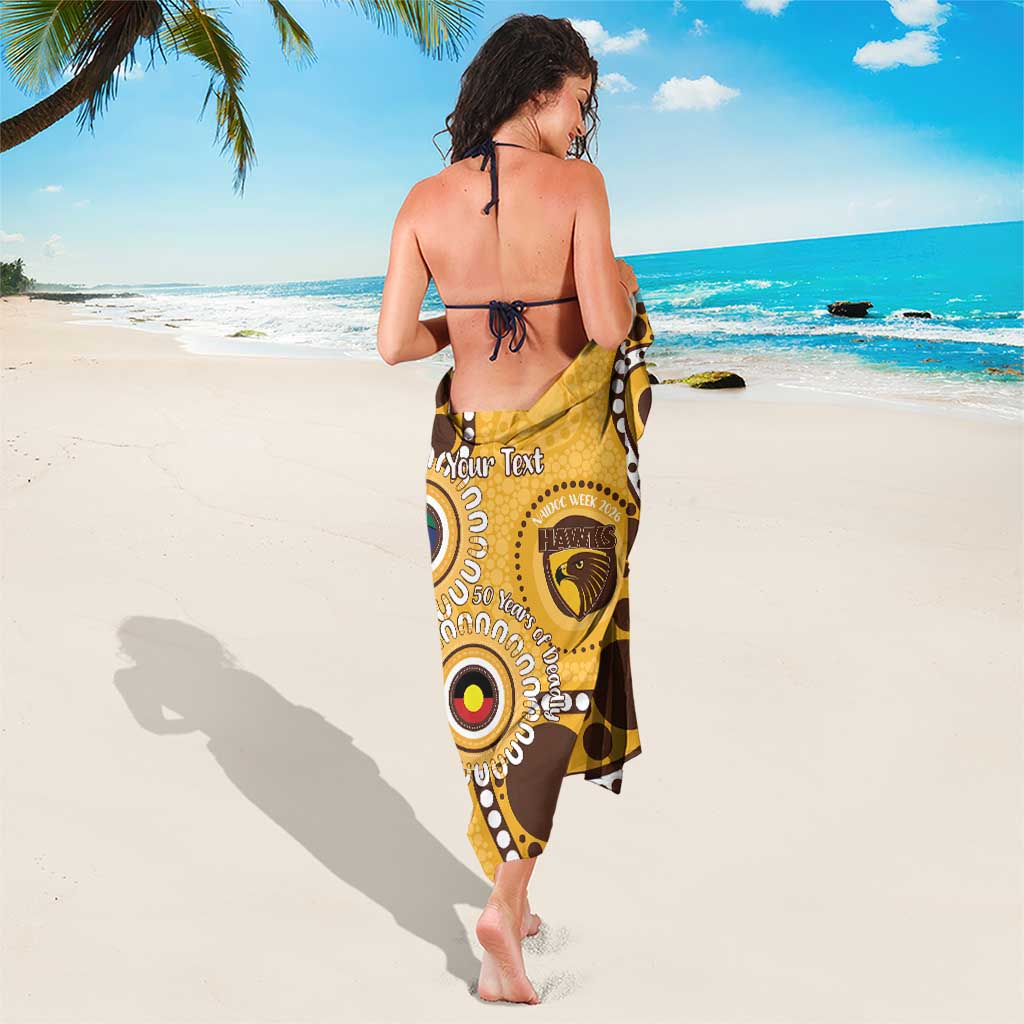 Hawthorn NAIDOC 2026 Personalised Sarong 50 Years of Deadly Aboriginal Art