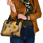 Hawthorn NAIDOC 2026 Personalised Shoulder Handbag 50 Years of Deadly Aboriginal Art