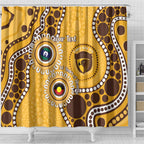 Hawthorn NAIDOC 2026 Personalised Shower Curtain 50 Years of Deadly Aboriginal Art
