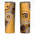 Hawthorn NAIDOC 2026 Personalised Skinny Tumbler 50 Years of Deadly Aboriginal Art