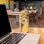 Hawthorn NAIDOC 2026 Personalised Skinny Tumbler 50 Years of Deadly Aboriginal Art