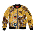 Hawthorn NAIDOC 2026 Personalised Sleeve Zip Bomber Jacket 50 Years of Deadly Aboriginal Art