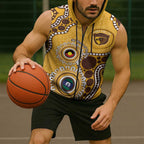 Hawthorn NAIDOC 2026 Personalised Sleeveless Zip Hoodie 50 Years of Deadly Aboriginal Art