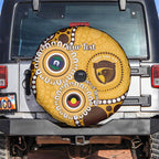 Hawthorn NAIDOC 2026 Personalised Spare Tire Cover 50 Years of Deadly Aboriginal Art