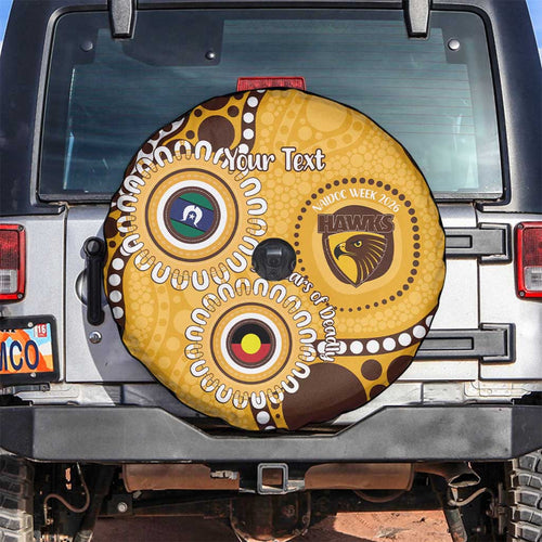 Hawthorn NAIDOC 2026 Personalised Spare Tire Cover 50 Years of Deadly Aboriginal Art