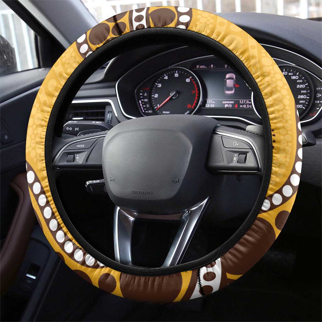 Hawthorn NAIDOC 2026 Steering Wheel Cover 50 Years of Deadly Aboriginal Art